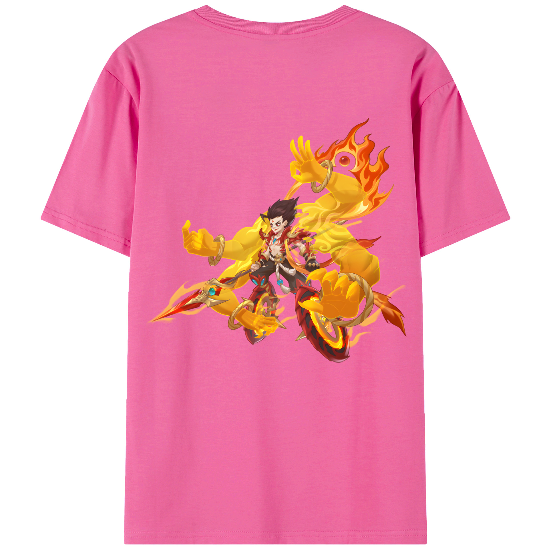 （画像用） Ne Zha 2 ナタ 魔童の大暴れ レディース半袖Tシャツ(バックプリント)